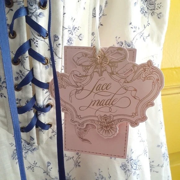 Gorgeous Cottagecore Hobbit Floral Corset Dress